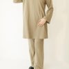 Ensemble sportswear haut long et pantalon large