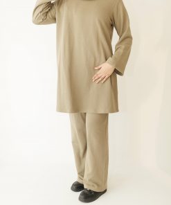 Ensemble sportswear haut long et pantalon large