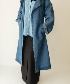Trench Long Oversize en Jean