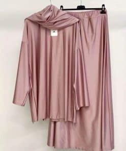 Burkini 4 pièces rose – Élégance et couvrance totale
