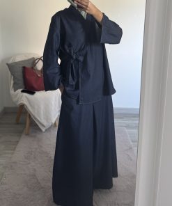 Jupe en Jean Denim Brut Premium – Élégance Mastour et Confort au Quotidien