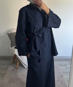Jupe en Jean Denim Brut Premium – Élégance Mastour et Confort au Quotidien