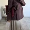 Blazer Premium Prune Aubergine – Élégance et Confort Réunis