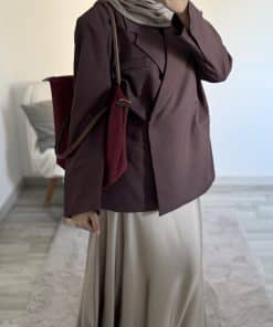 Blazer Premium Prune Aubergine – Élégance et Confort Réunis