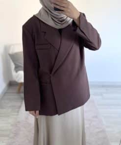 Blazer Premium Prune Aubergine – Élégance et Confort Réunis
