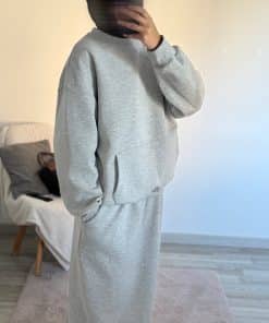 Ensemble Sportswear Premium Gris Clair – Confort, style et élégance mastour