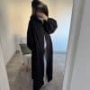 Veste imperméable ample – coupe mastour et élégante noir