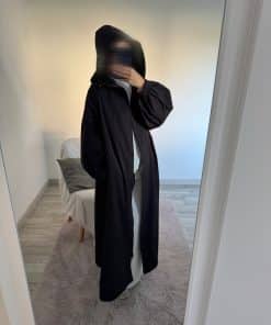 Veste imperméable ample – coupe mastour et élégante noir