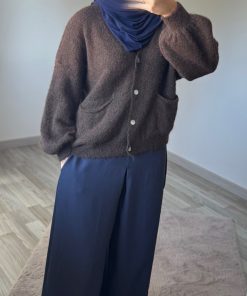 Pantalon Jupe Élégance Marine – Confort et Allure au Quotidien