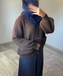 Cardigan Douceur Élégante – Taille Unique (Noir, Crème, Marron)