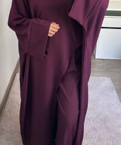 Ensemble pantalon large et haut asymétrique