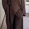 Ensemble pantalon large et haut asymétrique