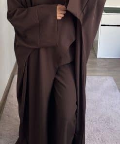 Ensemble pantalon large et haut asymétrique
