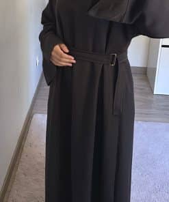 Robe longue détaille ceinture